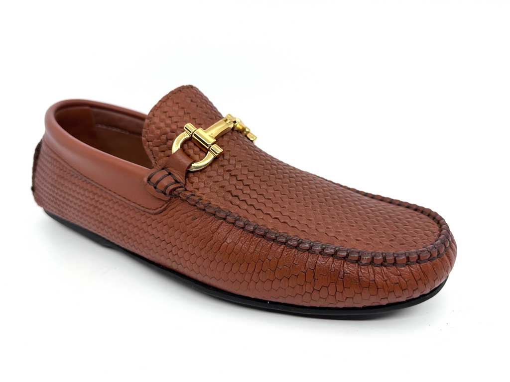 Angelo Tan Men's Horsebit Driving Shoes