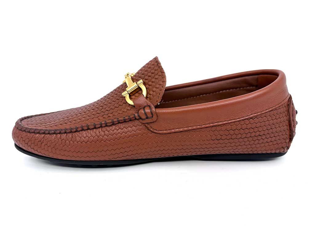 Angelo Tan Men's Horsebit Driving Shoes