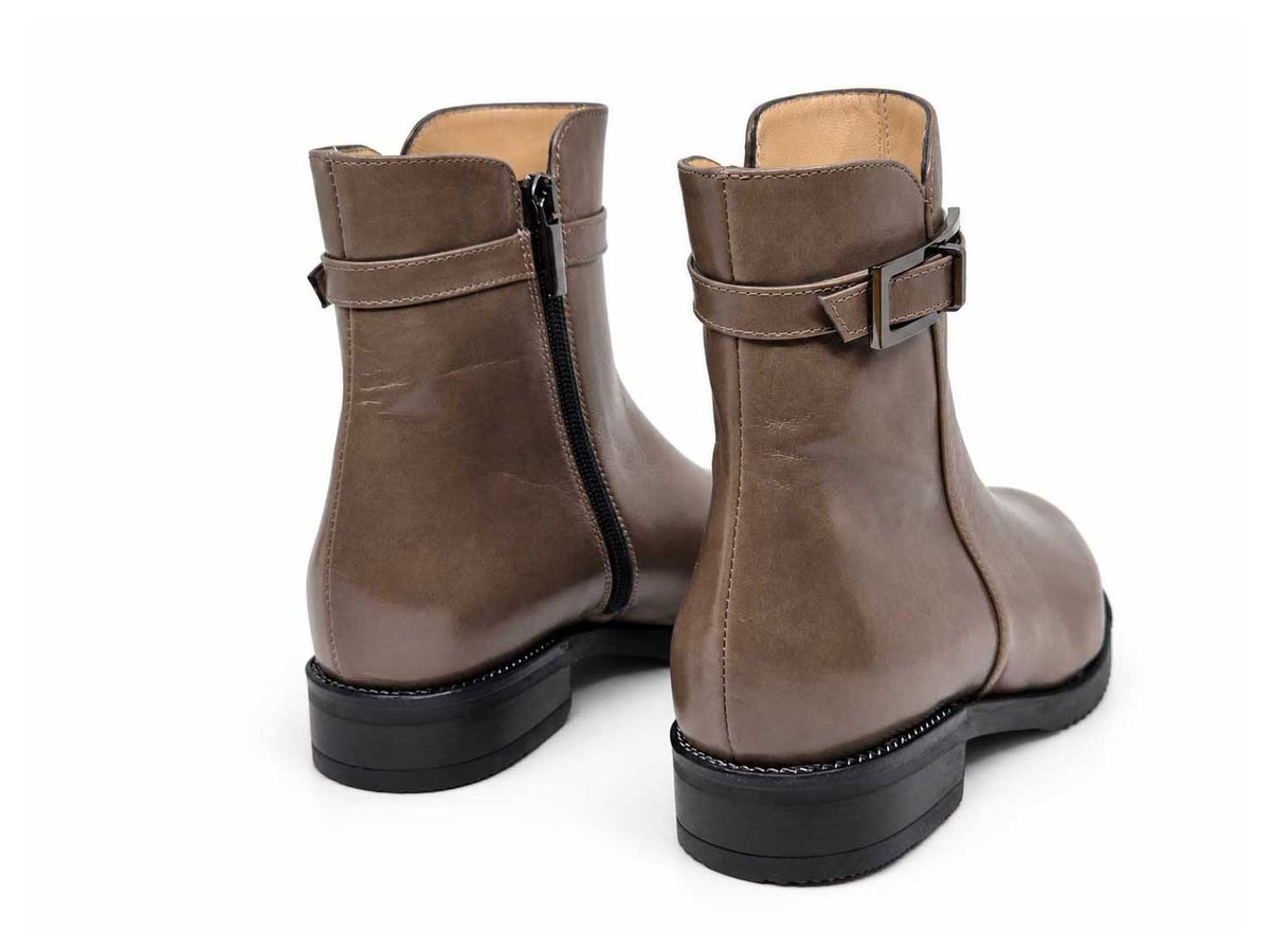 Vittorina Taupe Ankle Boots