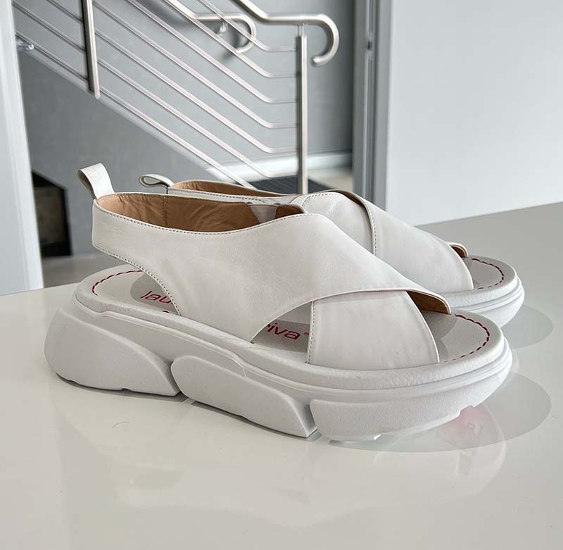 White Women's Chunky Sandals
