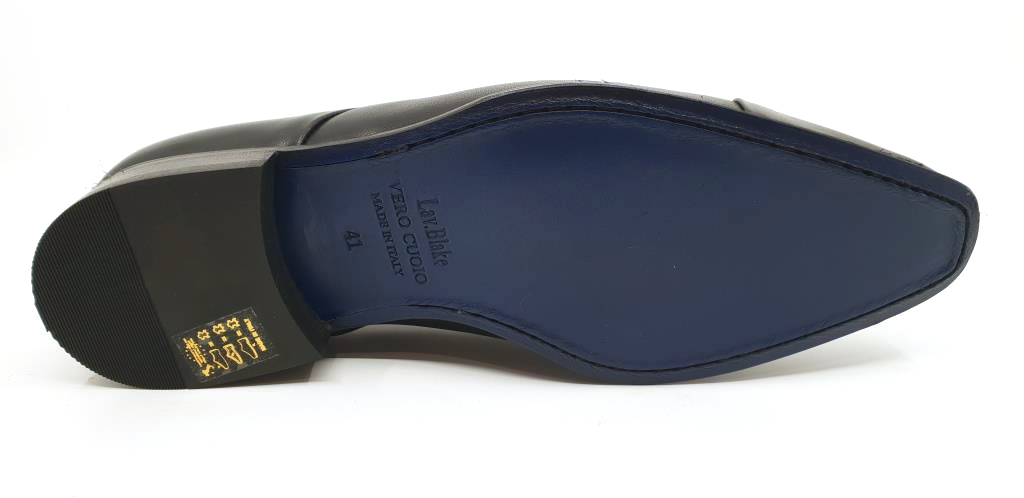 Xavier Black Men's Toecap Dress Shoes