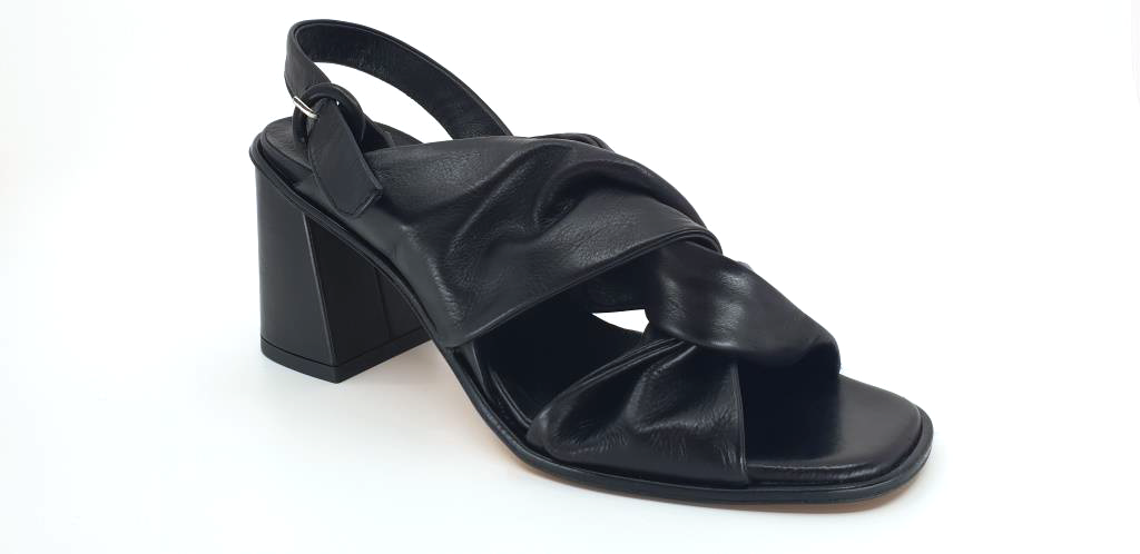 Valentina Black Women's Heeled Sandals