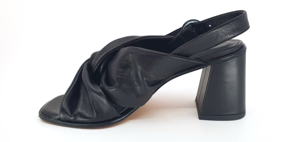 Valentina Black Women's Heeled Sandals
