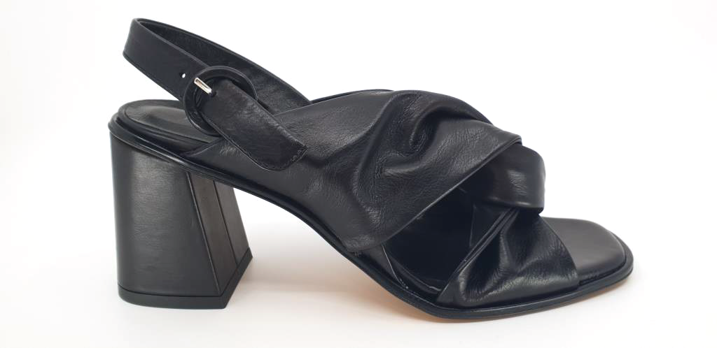 Valentina Black Women's Heeled Sandals