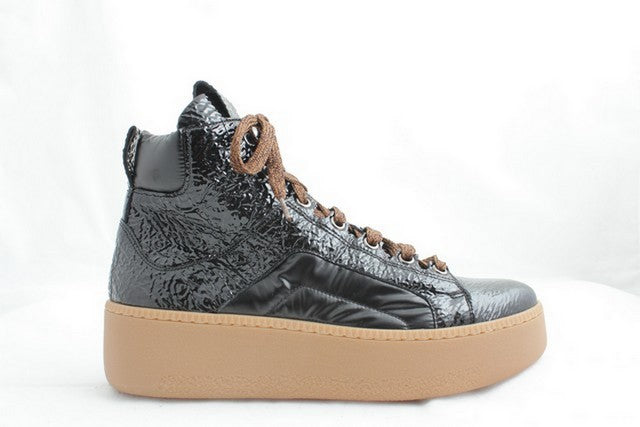 7021B Black Women's High-Top Sneakers