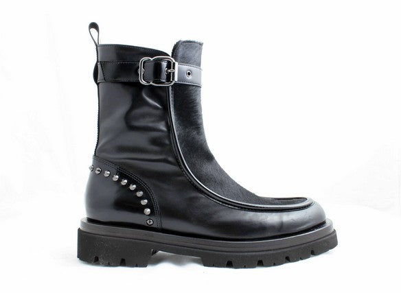 7107C Black Women's Ankle Boots