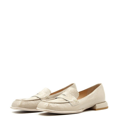 8760 Taupe Patent Women's Leather Loafers