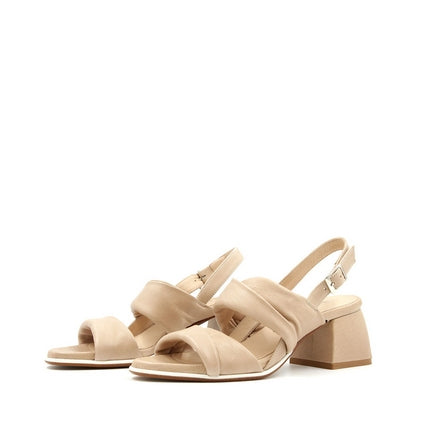 8928 Beige Women's Slingback Sandals