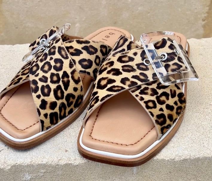 Safari Leopard Print Women's Sandals