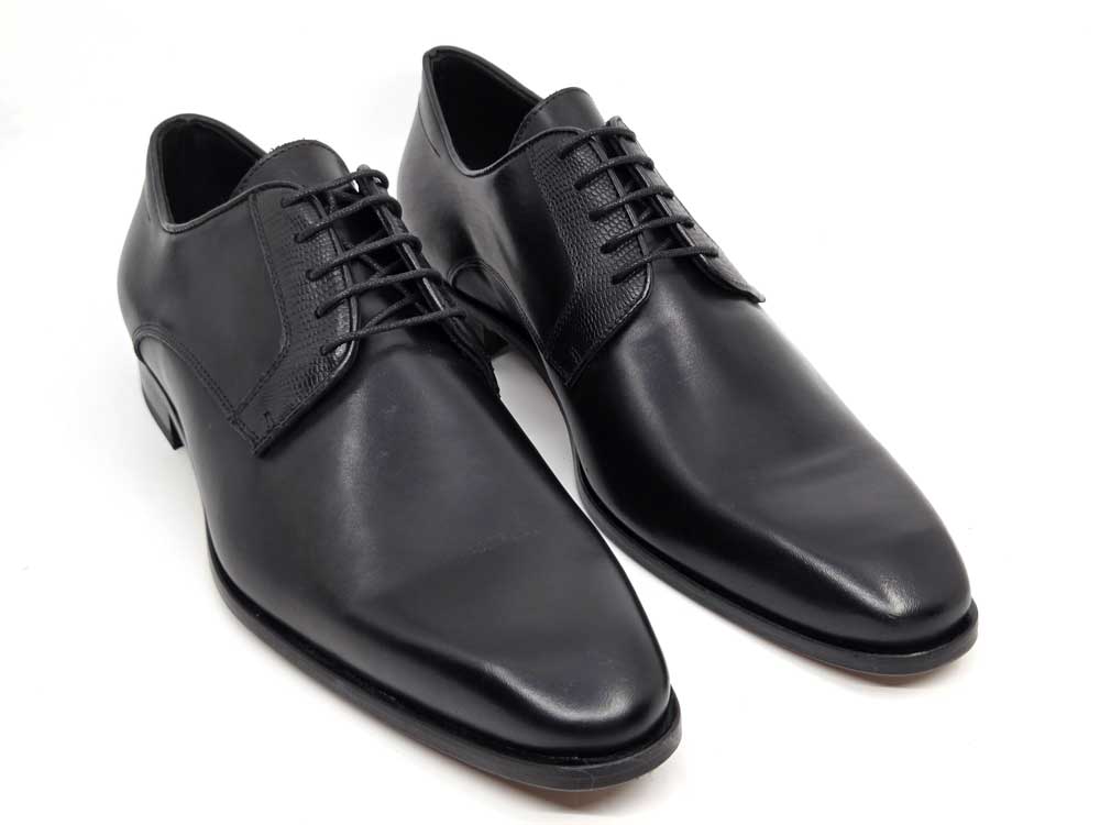 Evander Black Derby Shoes