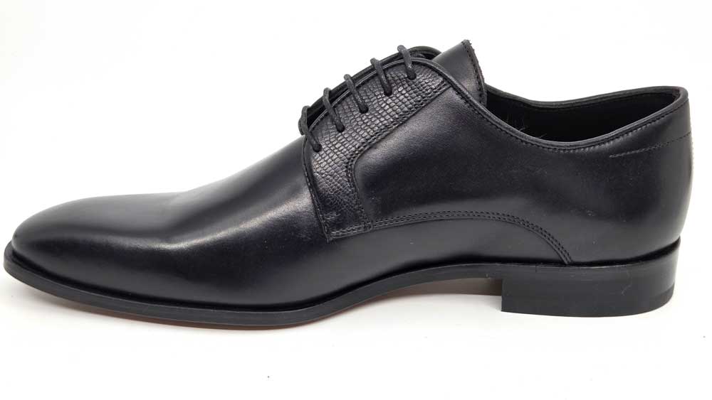 Evander Black Derby Shoes