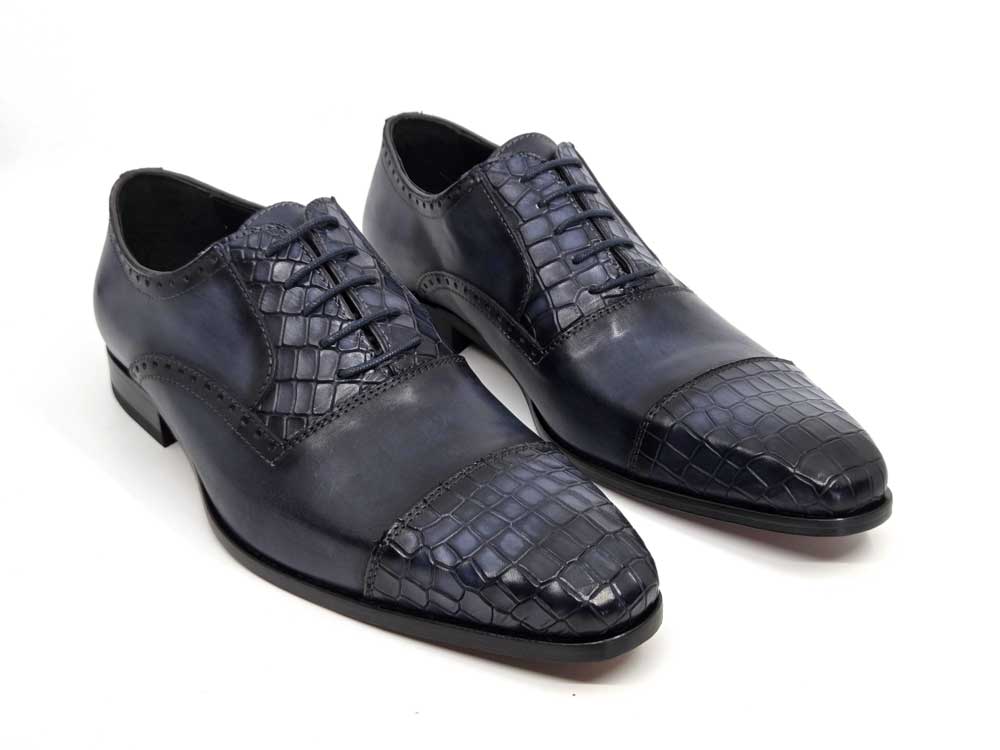 Zeus Navy Oxford Dress Shoes