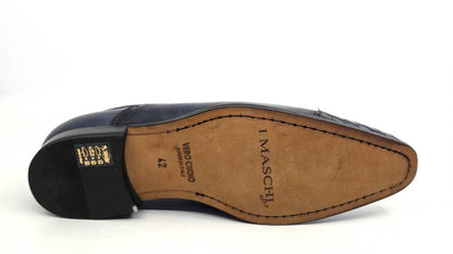 Zeus Navy Oxford Dress Shoes