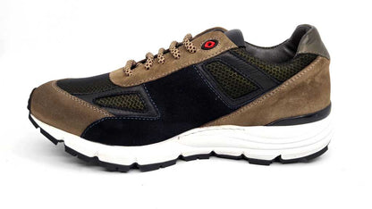 Samuel Navy & Taupe Italian Sneakers