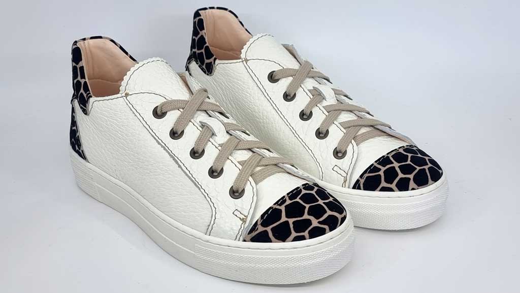 Leopard Women's Leather Sneakers