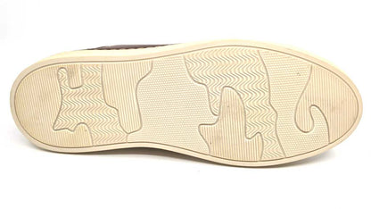 757 Tan Brown Italian Leather Sneakers
