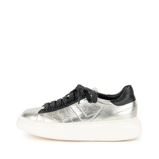 8011 Women's Metallic Silver Sneaker