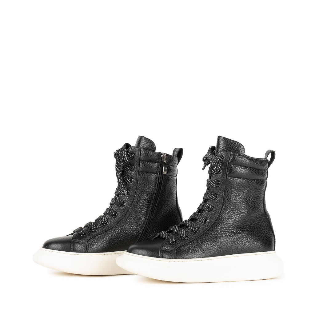 8013 Black Women's High-Top Sneakers