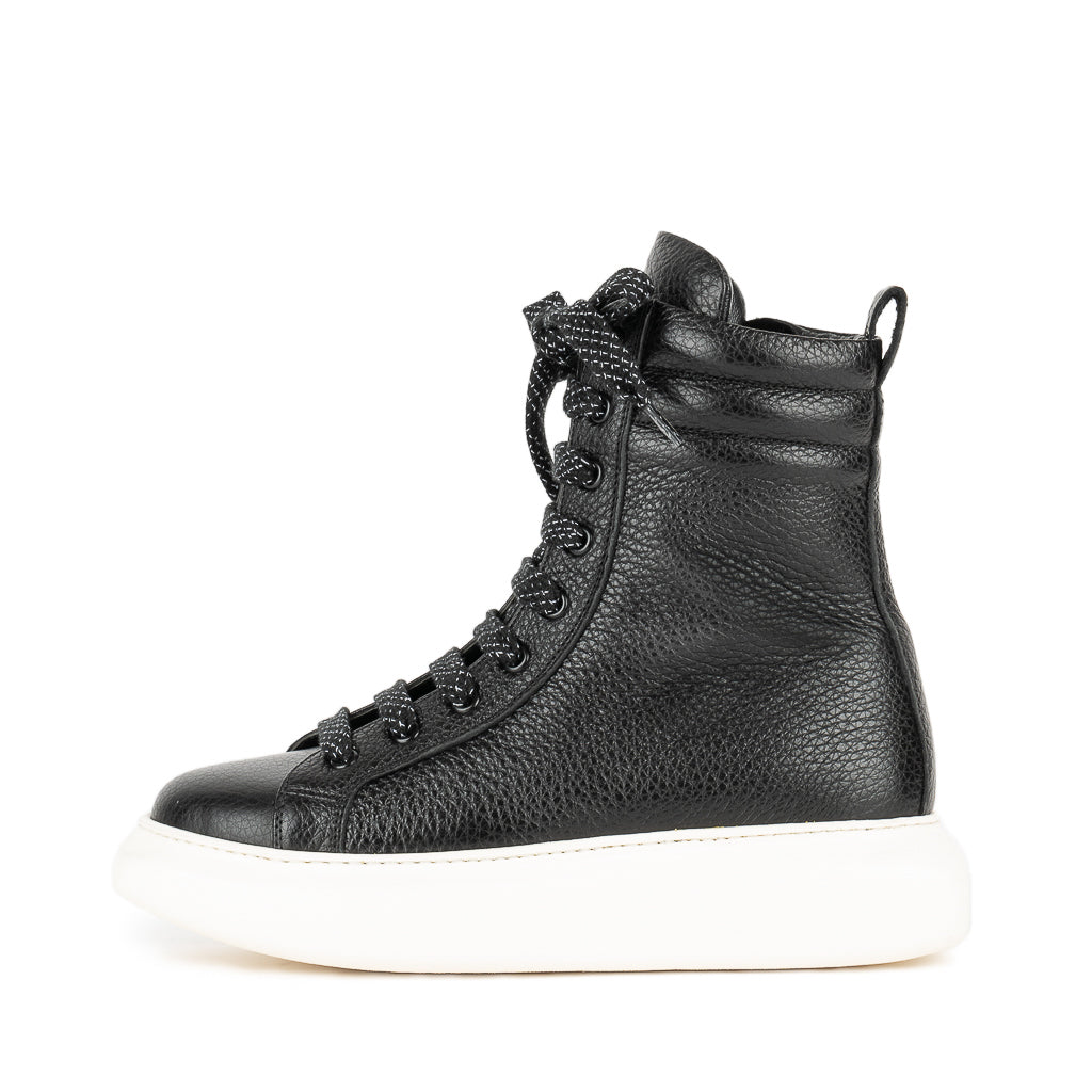 8013 Black Women's High-Top Sneakers