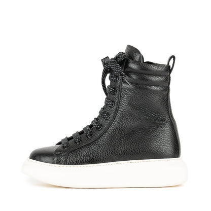 8013 Black Women's High-Top Sneakers