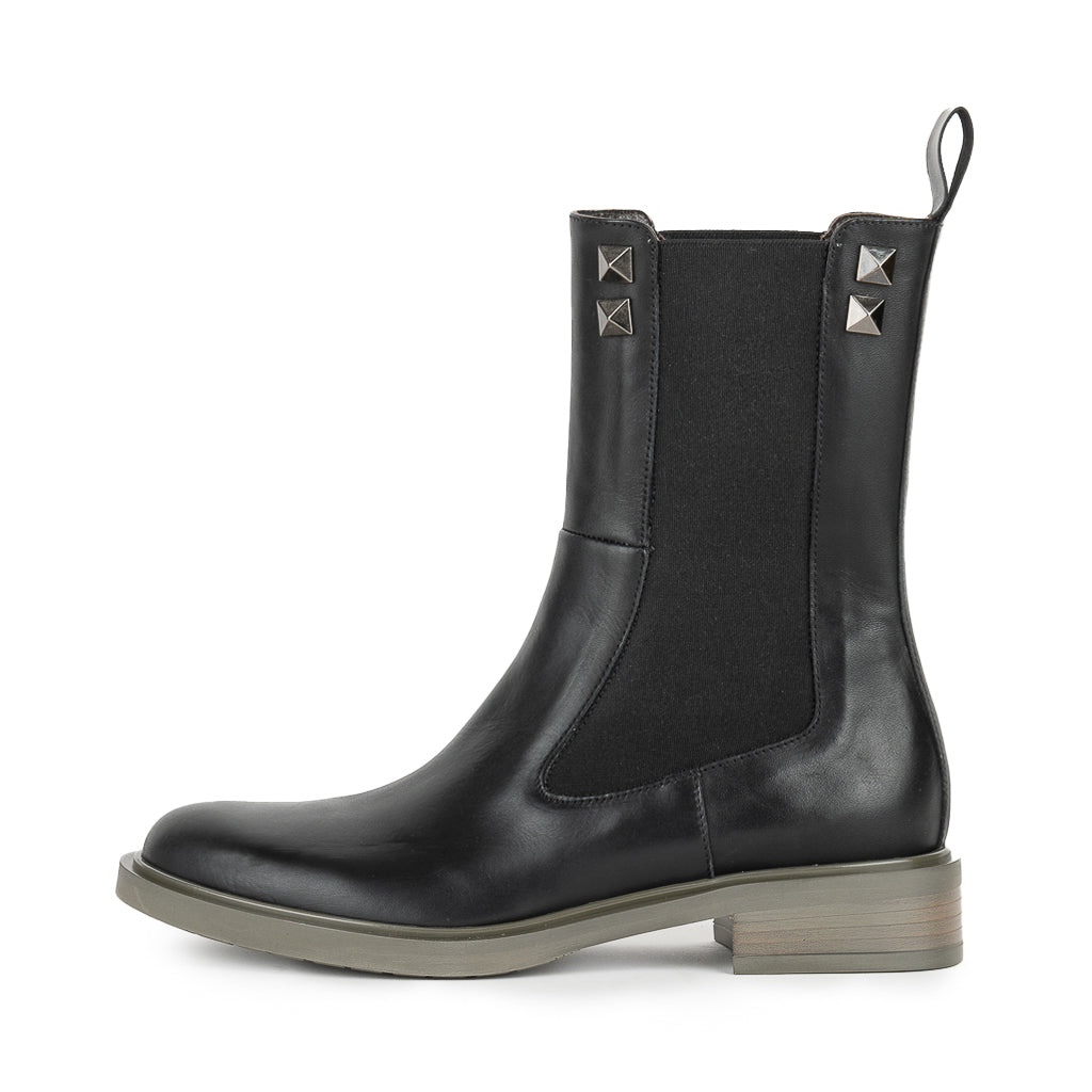 8032 Black Gusset Women's Ankle Boots