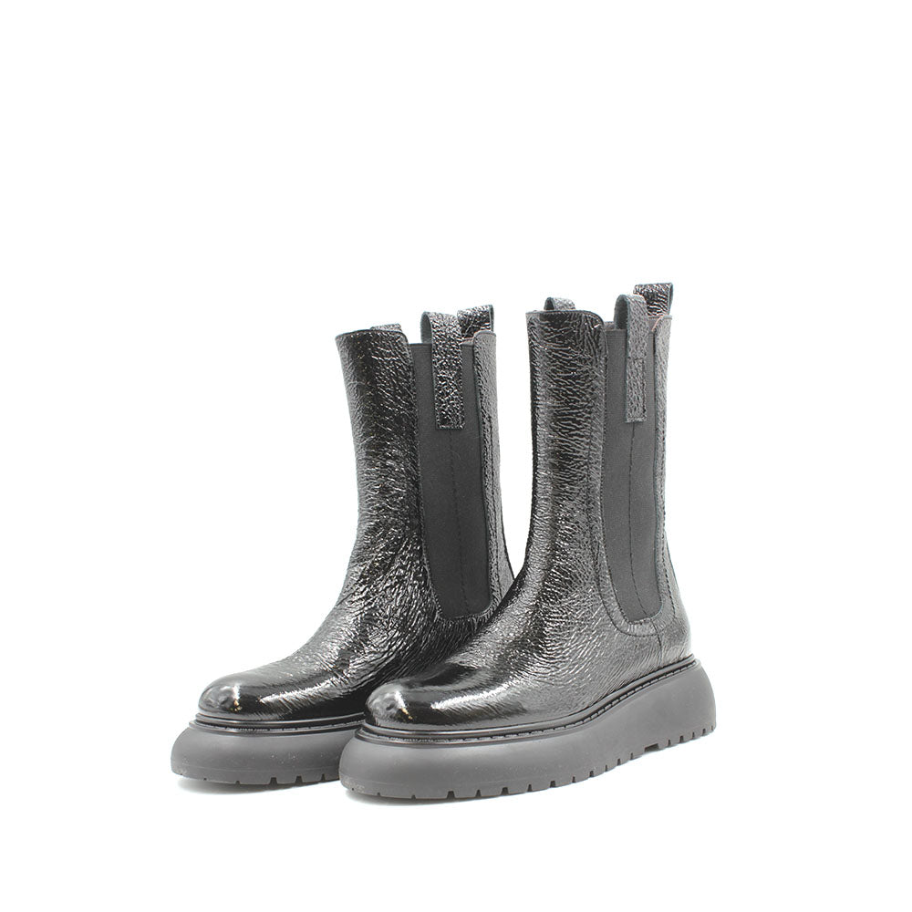 8058 Black Women's Platform Ankle Boots
