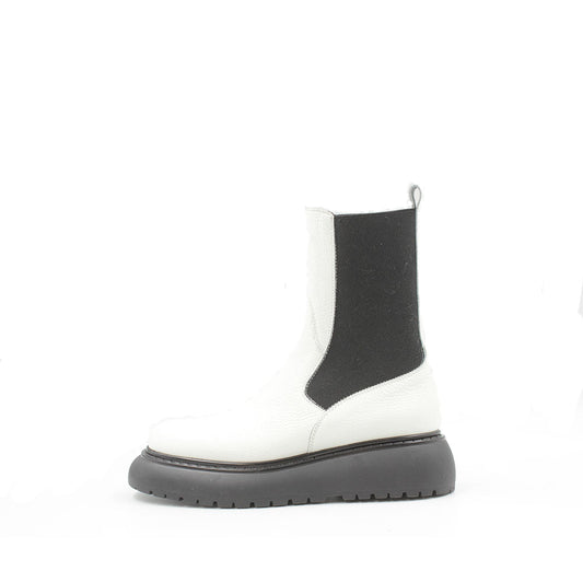 8061 White Gusset Women's Ankle Boots