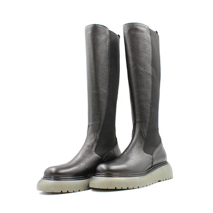 8067 Black Women's Knee High Platform Boots