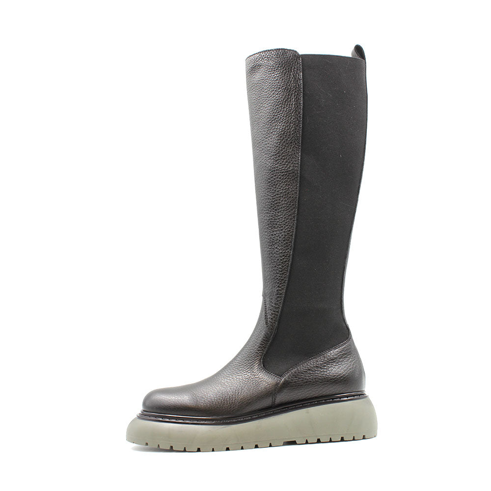 8067 Black Women's Knee High Platform Boots
