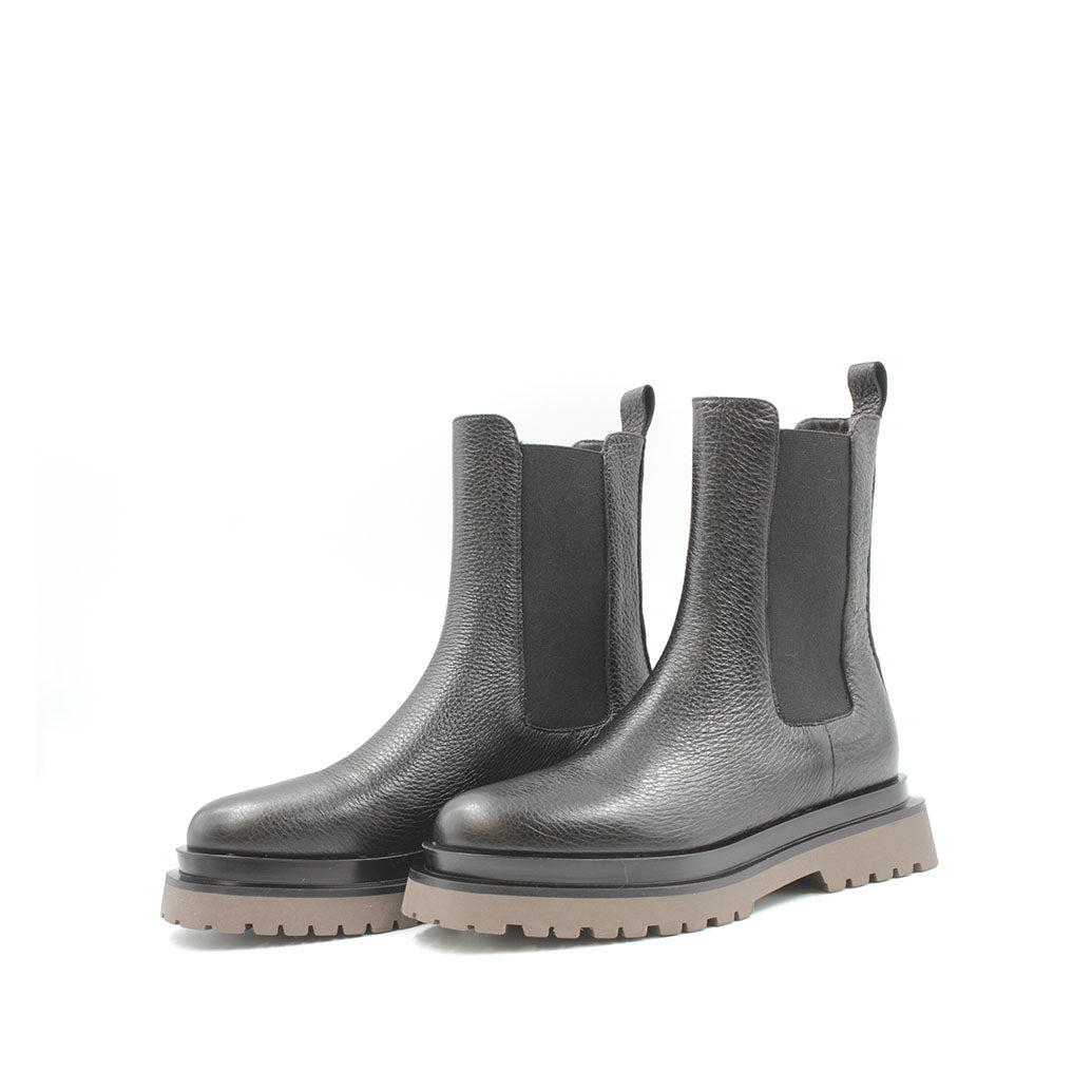 8088 Black Gusset Women's Ankle Boots