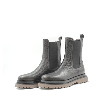 8088 Black Gusset Women's Ankle Boots
