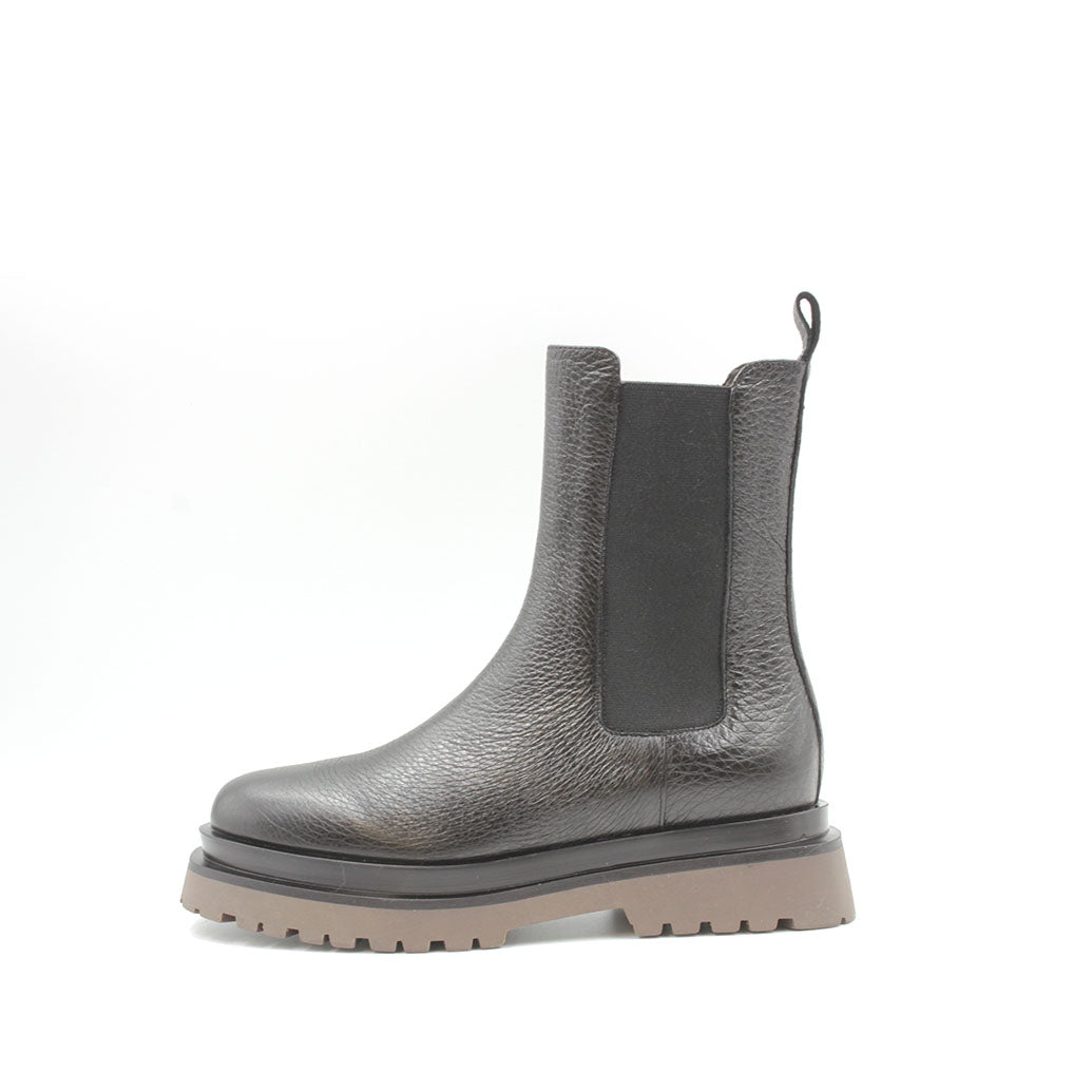 8088 Black Gusset Women's Ankle Boots