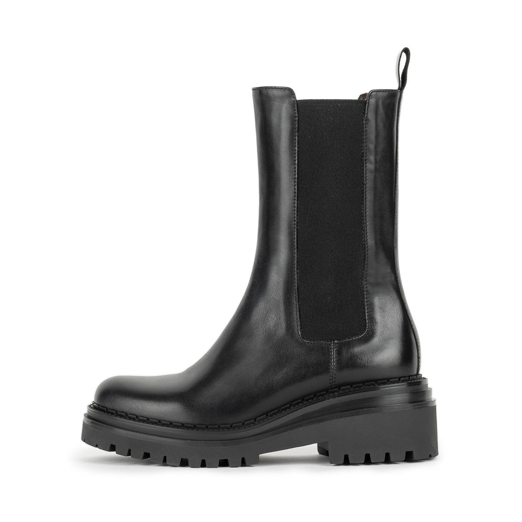 8133 Black Women's Pull On Ankle Boots