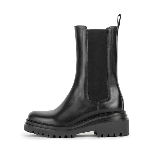 8133 Black Women's Pull On Ankle Boots