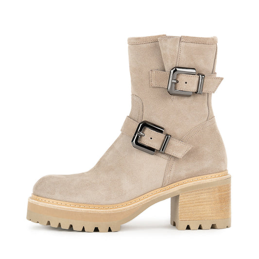 Taupe Suede Women's Ankle Boots