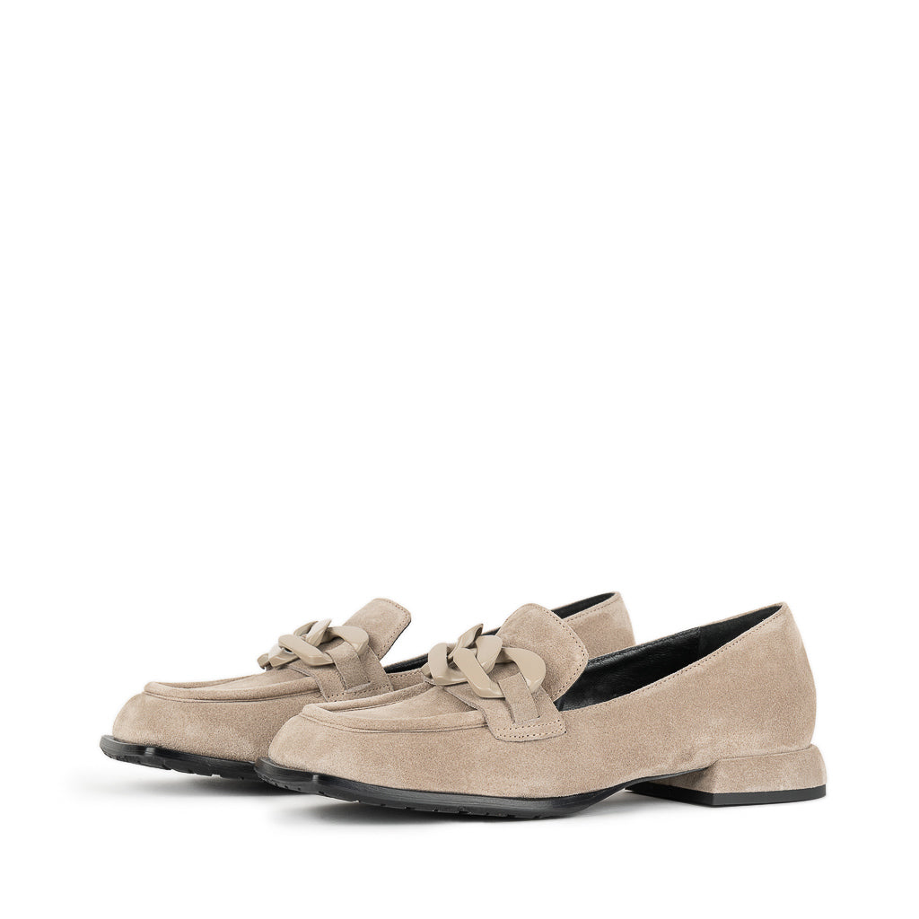 8171A Taupe Suede Women's Loafers