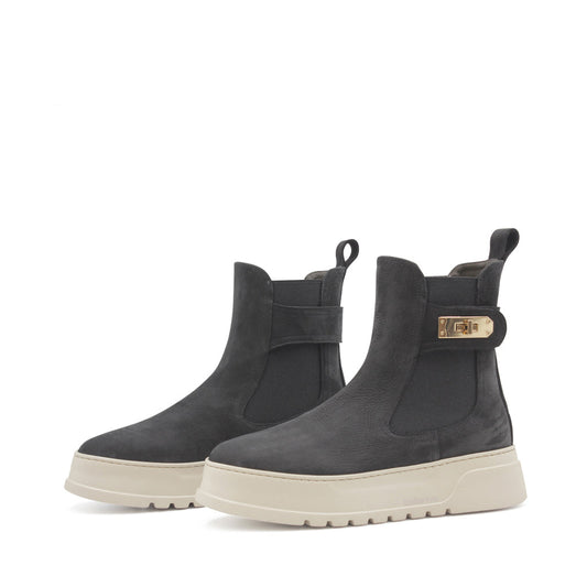 9603 Navy Pull on Women's Sneaker