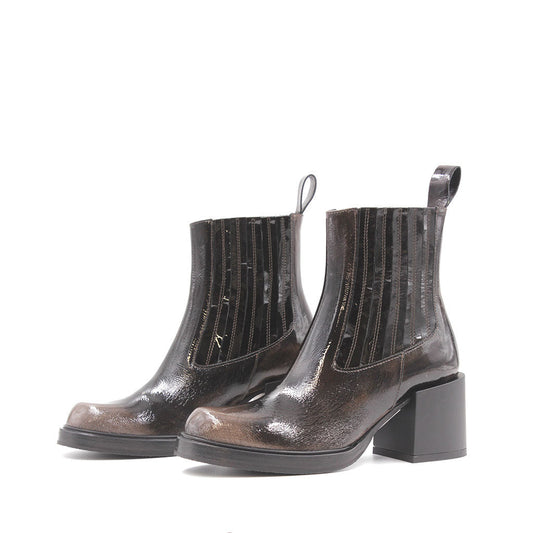 9681 Chocolate Women's Ankle Boots