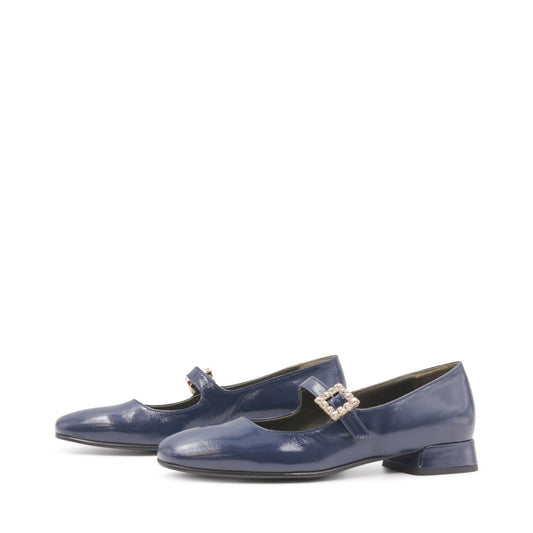 9710S Navy flat mary jane shoes