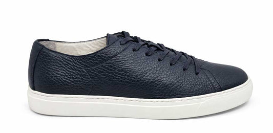 Lorenzo Navy Leather Sneakers