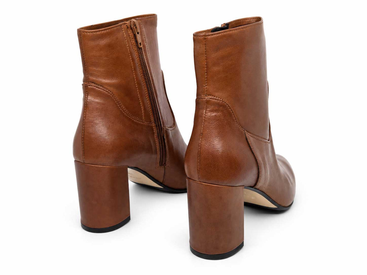 Charlotte  Brown Ankle Boots