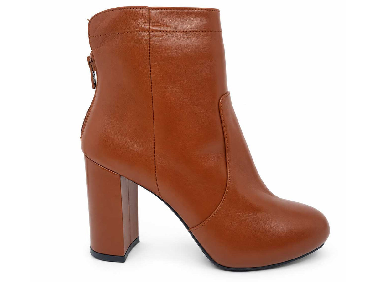 Sofia Tan Ankle Boots