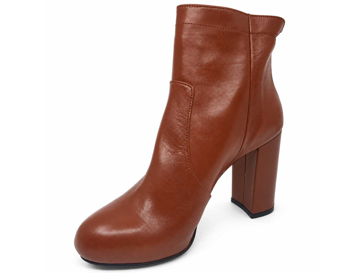 Sofia Tan Ankle Boots