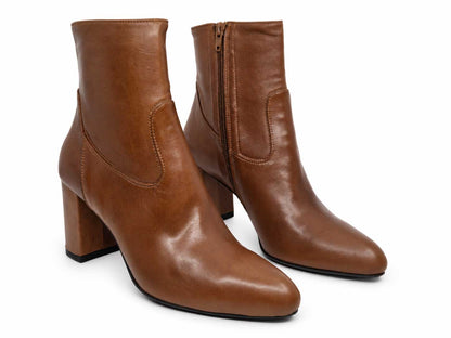 Charlotte  Brown Ankle Boots