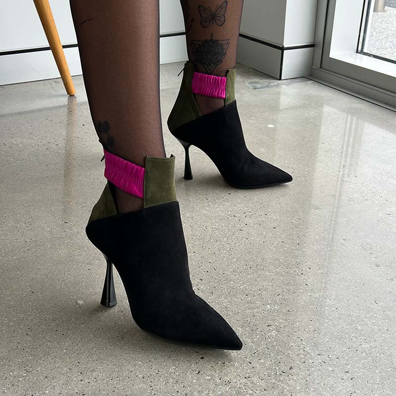 Poppy Black Women's Booties