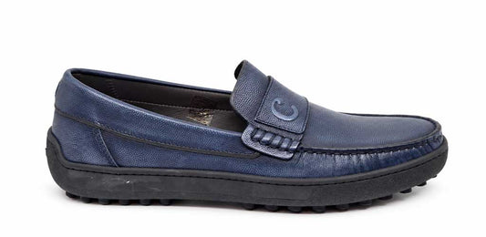Orfeo Navy Driving Loafers