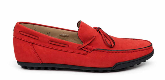 Matteo Red Suede leather Loafers