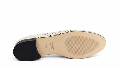Fiorella Cream Italian Leather Loafers