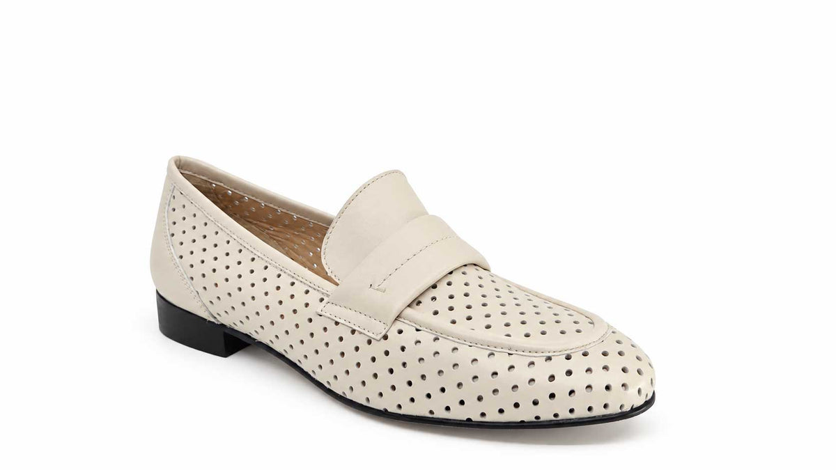 Fiorella Cream Italian Leather Loafers