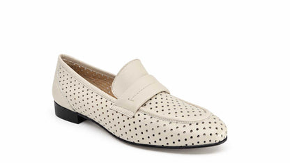 Fiorella Cream Italian Leather Loafers